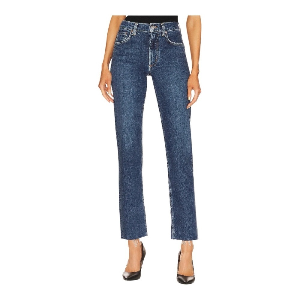 AGolde Kye Mid Rise Straight Crop
